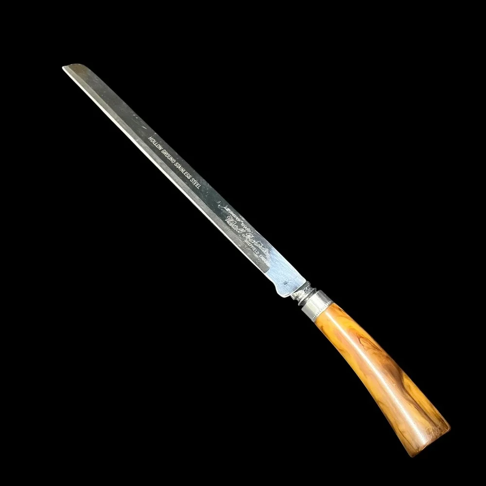Westall Richardson Sheffield England Forever Sharp Bread Knife BAKELITE Handle
